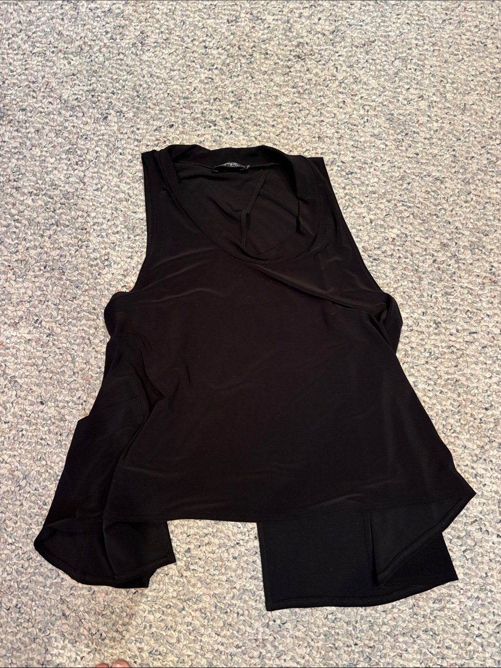 Sympli Black Knit Boatneck Top